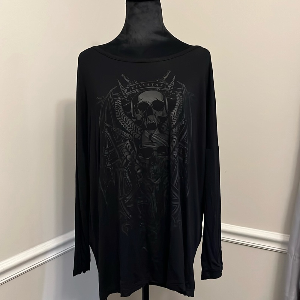 Killstar boat neck top